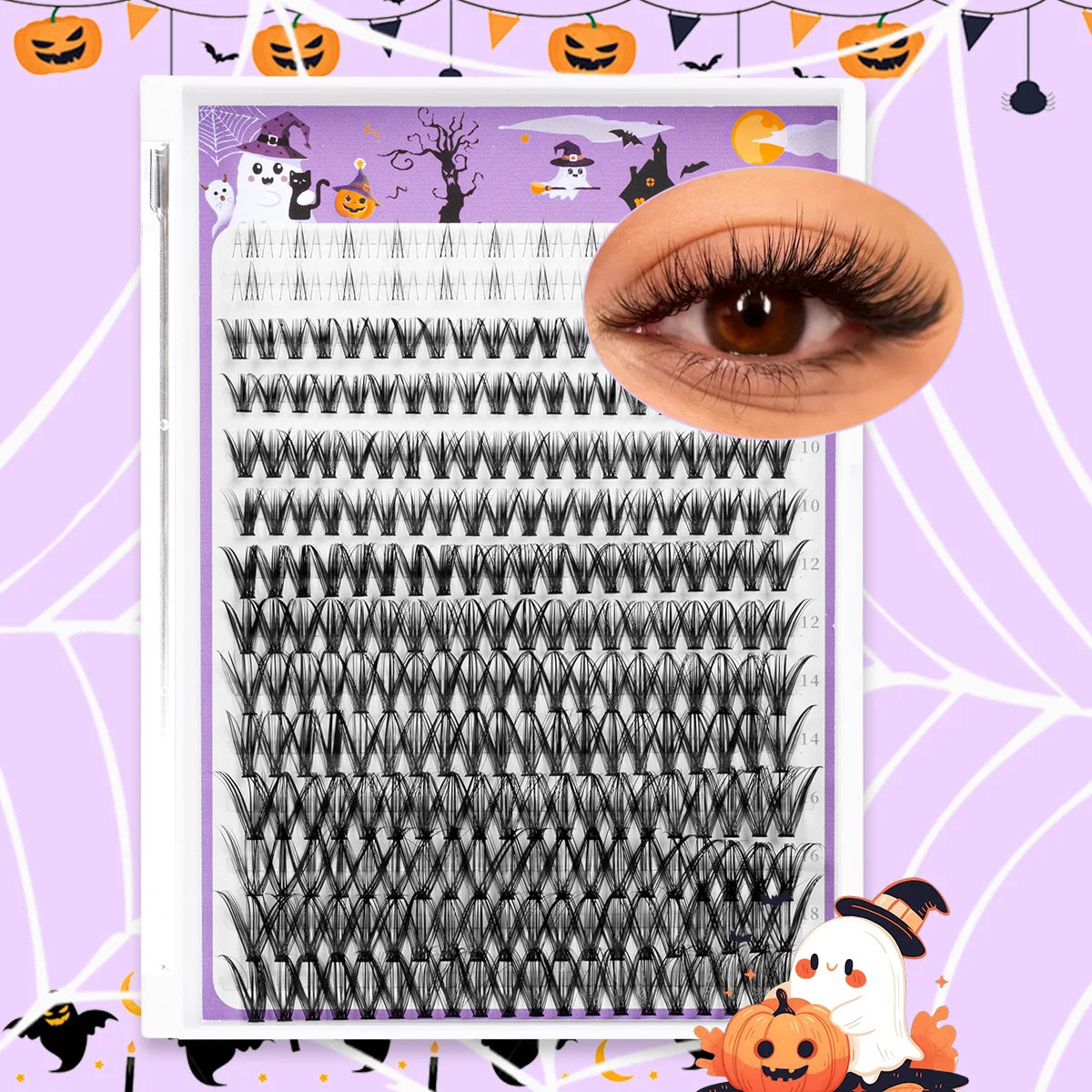DIY Lash Clusters Wispy Eyelash Extensions Eyelashes Clusters with Lower Lashes Reusable Halloween Christmas Makeup