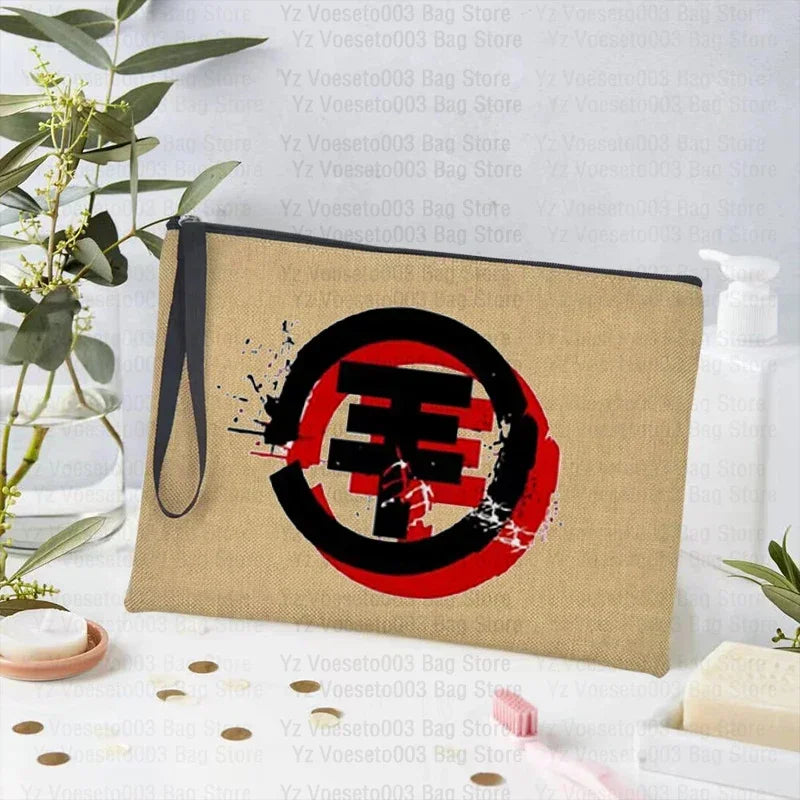 Tokio Hotel Canvas Makeup Cosmetic Party Lipstick Bags Travel Toiletry Pouch School Supplies Pencil Pouchs Teacher Gift Wash Bag