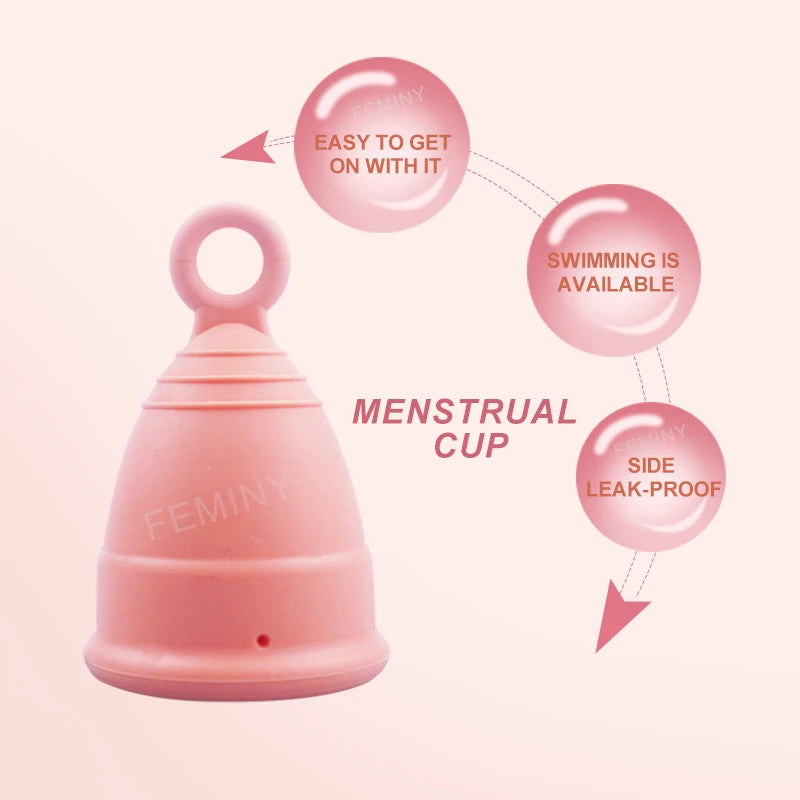 Medical Silicone Menstrual Cup 50pcs Certified Lady Menstruation Wear Period Cups Coletor Mesntrual Femenino Hygiene Products