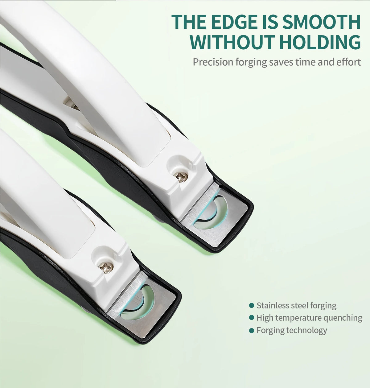 Nailpop Nail Clipper U Shaped Acrylic Fake Nail Scissors Nail Tip Edge Cutter Trimmer Manicure with Sizer Precise Cutting Tools