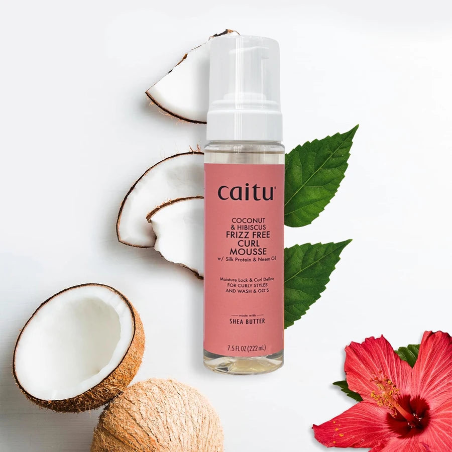 Curl Mousse for Curly & Textured Hair, Frizz Control Styling Foam, Lightweight Hold & Shine, Non Sticky Non Flaking for Curls Wa