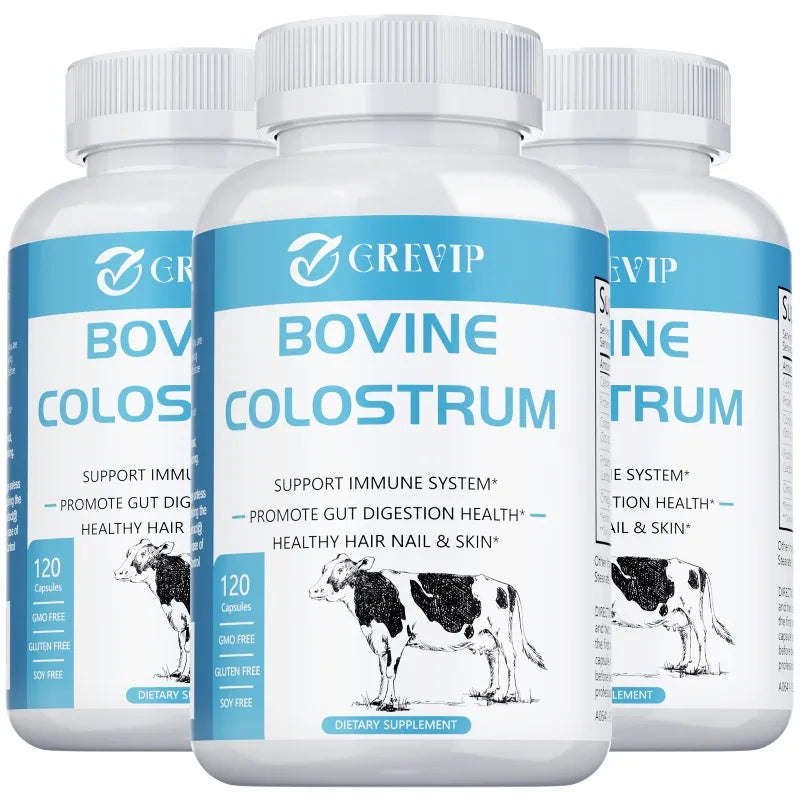 Bovine Colostrum Supplement - Beneficial for Gut Health, Boosts Immunity, Promotes Muscle Recovery, and Provides Immune Support