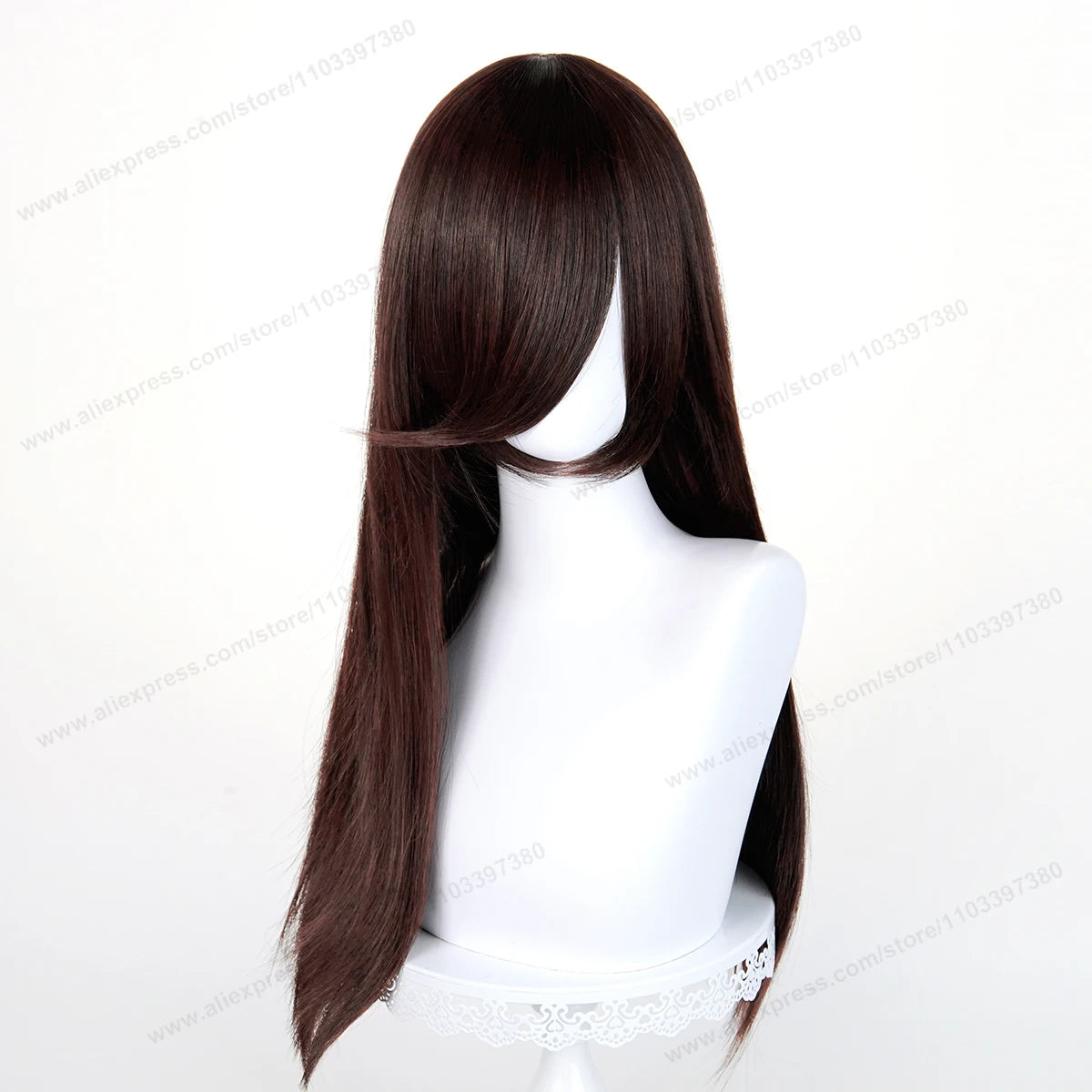 60cm Long Straight Cosplay Synthetic Wig With Bangs Golden Yellow Green Blonde Purple Heat Resistant Hair Anime Wigs + Wig Cap
