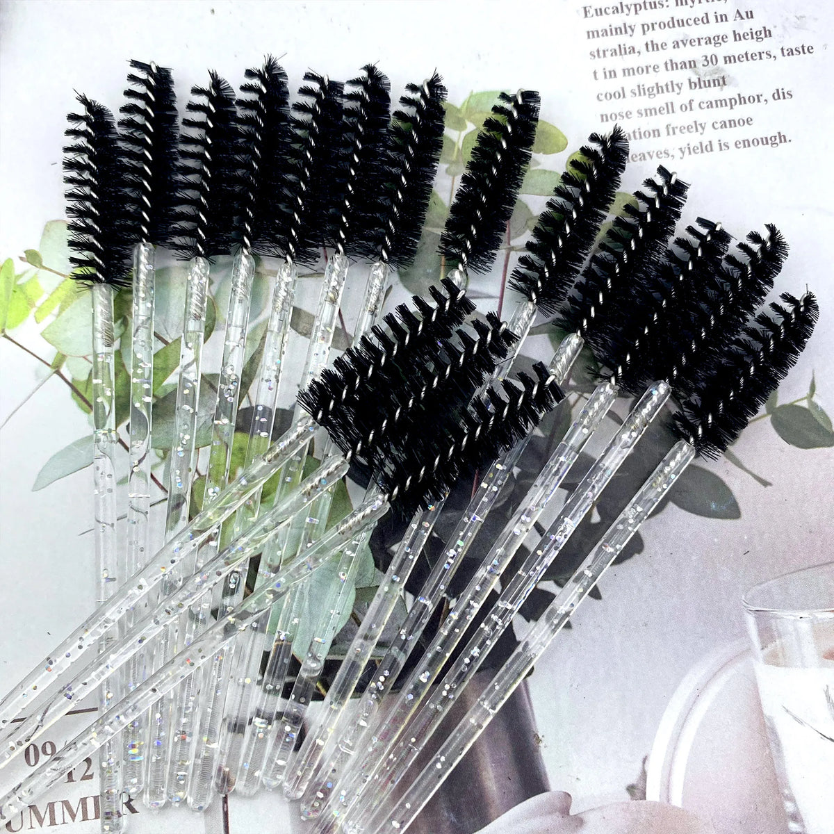 500PCS Eyelashes Brushes Set Disposable Lash Mascara Brush Lashes Extension Eyebrow Wands Applicator Makeup Tool