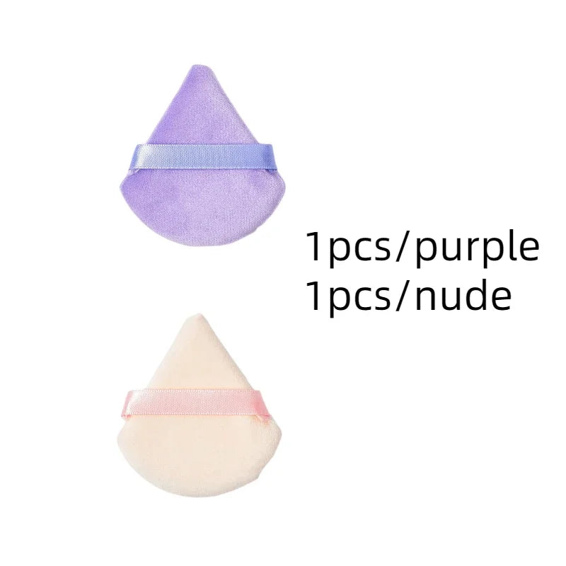 Colorful Triangle Makeup Puff Cosmetic Powder Pufff Makeup Sponge Puff Dry Use Women Smooth Beauty Washable Face Makeup Tool New