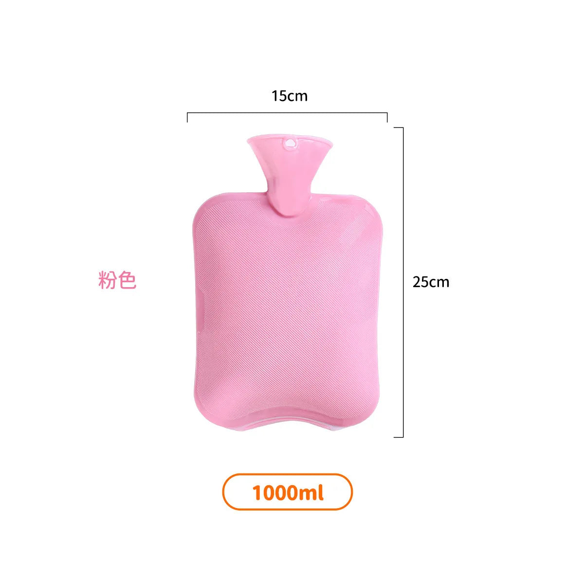 2025 Hot Water Bottle with Cover 1L for Bed Hand Foot Warmer Hot Water Bag Neck Shoulder Pain Menstrual Cramps Hot Compress