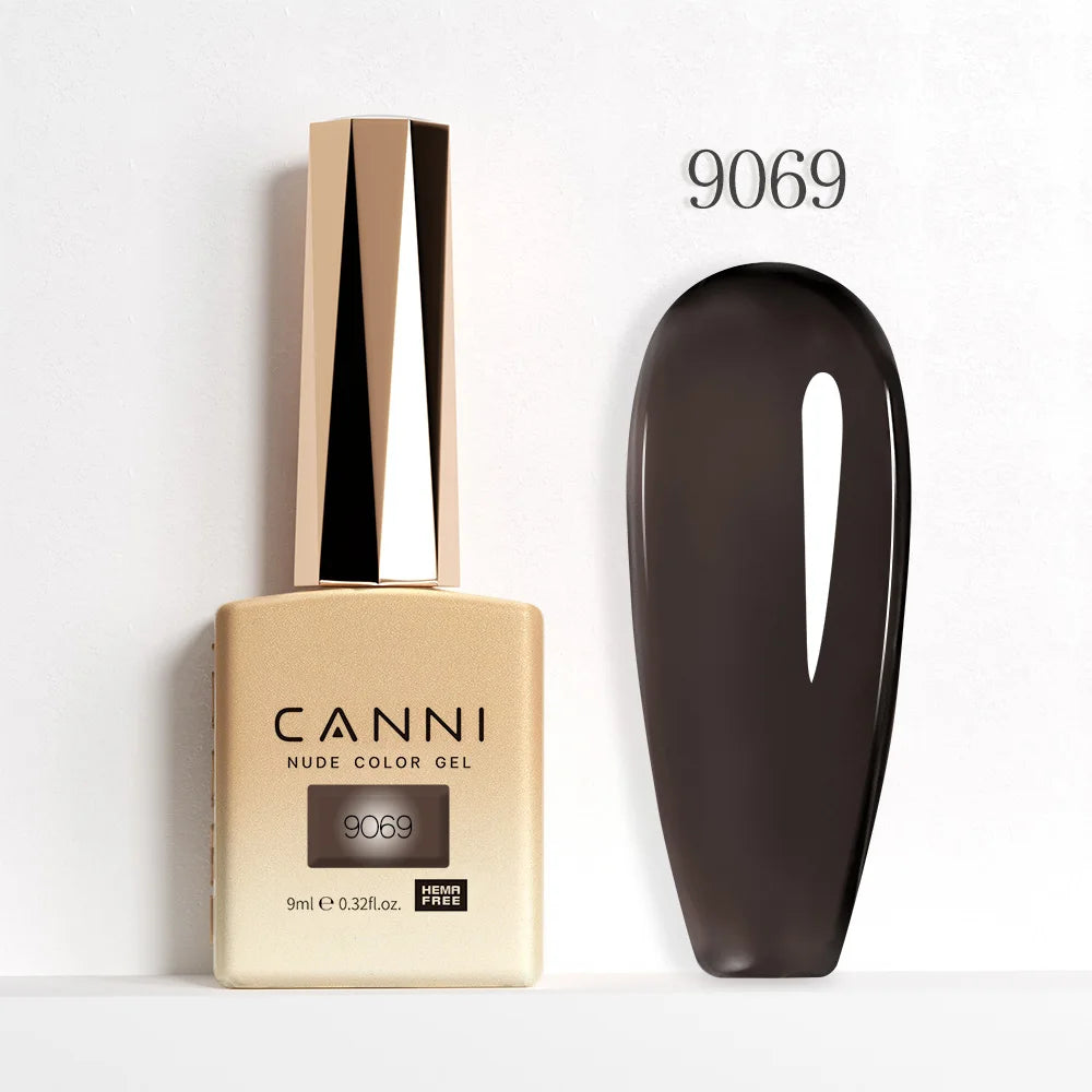 CANNI Hema Free Nail Gel Polish Christmas Red Color Collection Semi Permanent Nail Dehydrator Primer 9ml French Gorgeous Color