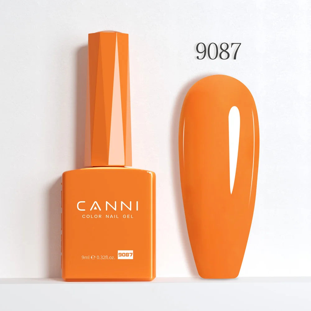 CANNI Hema Free Nail Gel Polish Christmas Red Color Collection Semi Permanent Nail Dehydrator Primer 9ml French Gorgeous Color