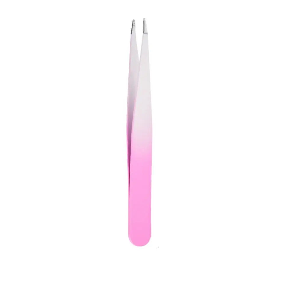 Colorful Eyebrow Pliers Stainless Steel Hair Removal Eye Brow Tweezer Multipurpose Eyelash Extension Oblique Mouth Tip Make Up