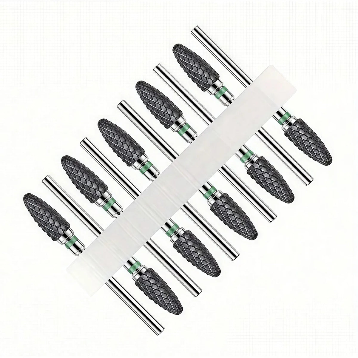 10pcs Ceramic Nail Buffering Heads for Perfect Nail Finish Professional Grade Ceramic Material for Smooth And Shiny Nails