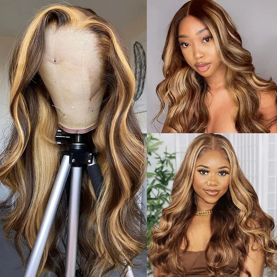 Navy Blue Light Pink Deep Wave Lace Front Wigs Free Part Long Curl Wavy Heat Fiber Synthetic Wig Makeup Cosplay Black Women Use