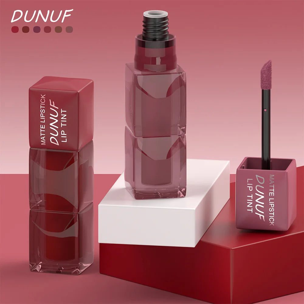 Velvet Matte Lip Gloss Hydrating Moisturizing Long Lasting Waterproof Non Sticky Lip Stain Nude Colors Lip Glaze