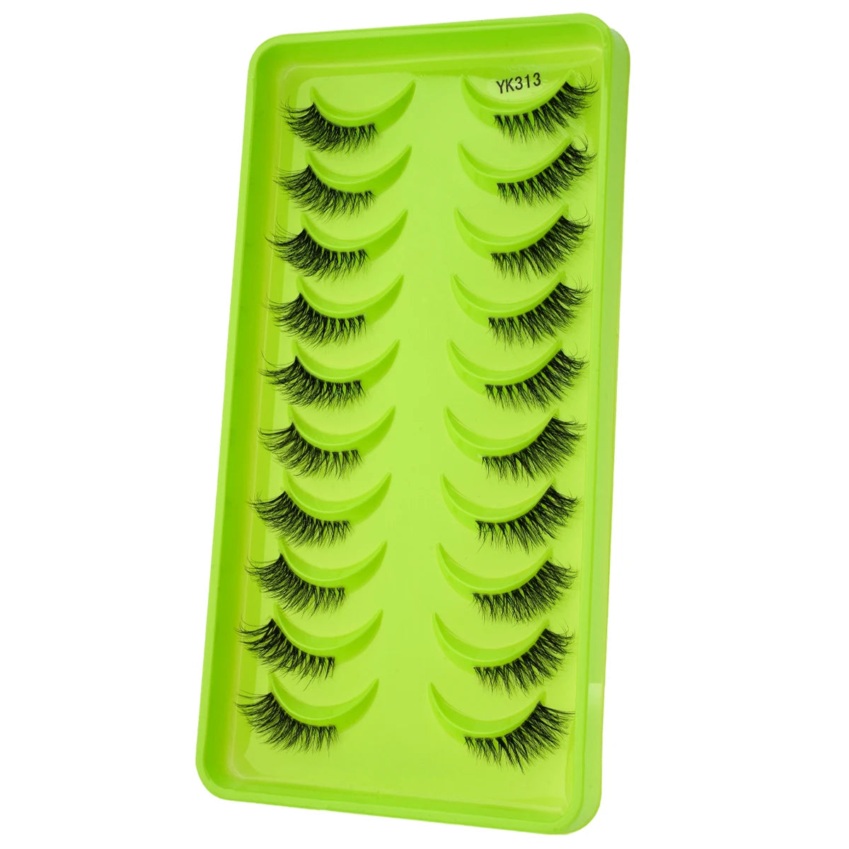 SHIDISHANGPIN 3/6/10 Pairs Half Lashes 3D Mink Lashes Faux Mink Natural Lash Soft Wispy Eyelash Dramatic False Eyelashes Makeup