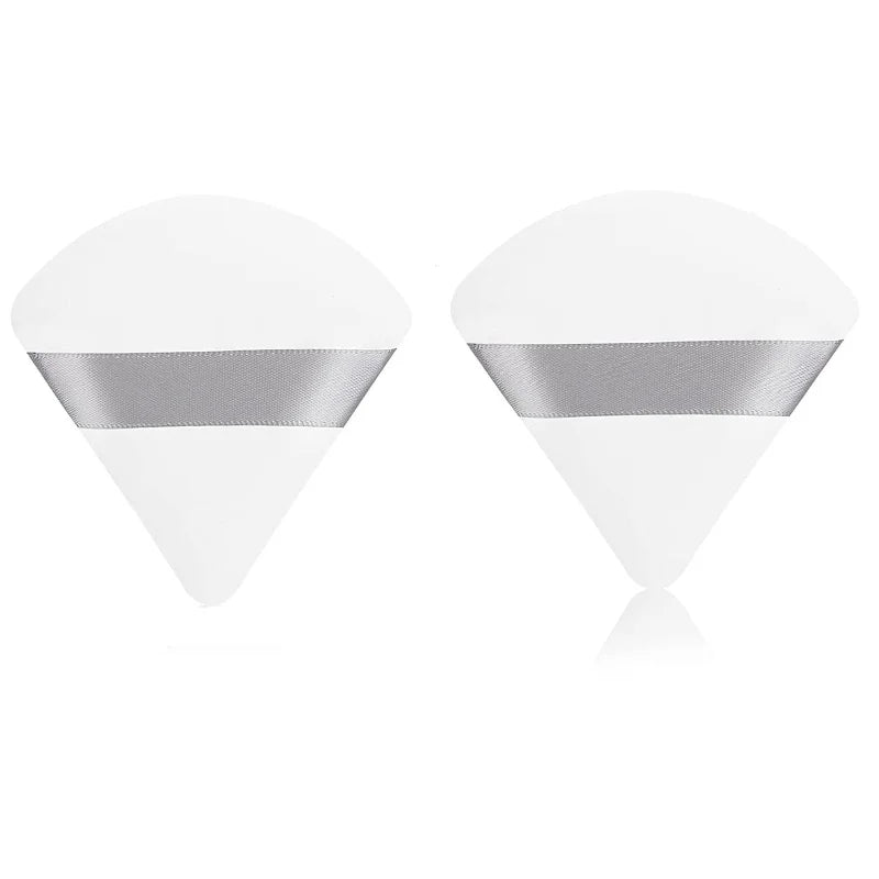 2/6PCS Triangle Velvet Cosmetic Puff Make Up Sponges Wet Dry Use for Face Eye Contouring Shadow Cosmetic Foundation Makeup Tool
