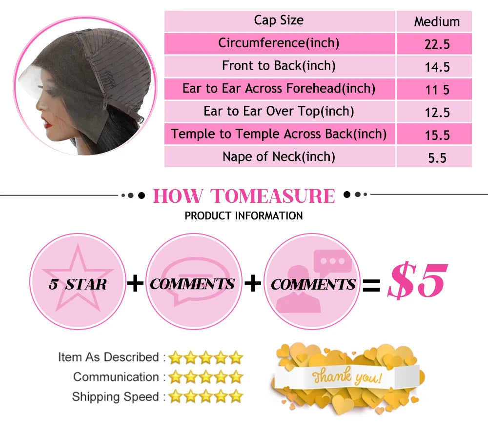 13x4 Lace Front Wig Bob Human Hair Brown Straight 180% Full Density Transparent Lace Frontal Wigs Bob Hair Lace Front Wig