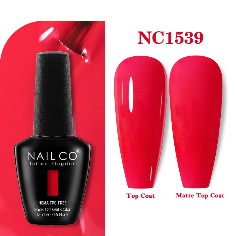 NAILCO 15ml TPO-Free Nail Gel Polish Vernis Semi Permanent Nails Art Manicure Design Hybrid Remover Gel Top Coat Ongle Gel UV