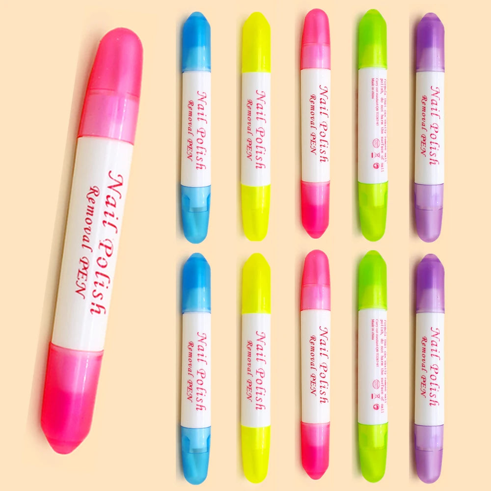 50Pcs Nail Polish Remover Pen With 3 Replaceable Tips Nail Polish Corrector Pen For Precision Cleaning Nail-Art Mistakes Cleanup