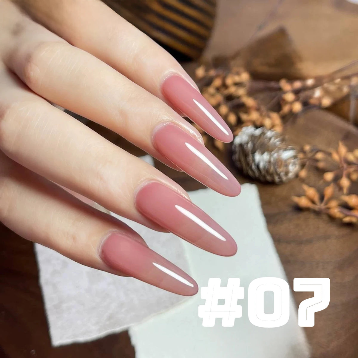 MIANEL 12ML Candy Glass Gel Nail Polish Set Ice-Clear Dopamine Spring Nails Fantasy Nail Art 1-10 Pcs
