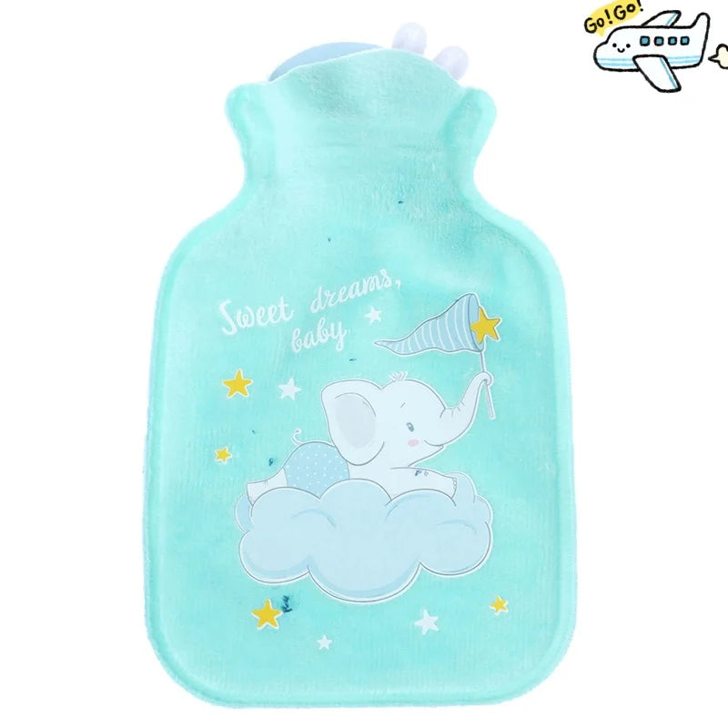 Kawaii Hot Water Bags Cute Plush Rubber Hand and Foot Belly Warmer Explosion-proof Hot Water Bottles for Women Period Pain
