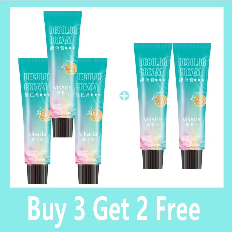 9 Degrees Hair Bleach Color Fading Paste White Gold Tasteless Bleaching Agent for Salon Home Use Professional Styling