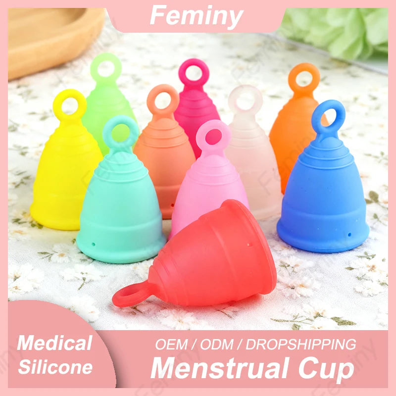 Period Menstrual Bowls For Menstruation Antispill Medical Grade Menstrual Cups Medical Silicone Women's Menstrual Collector