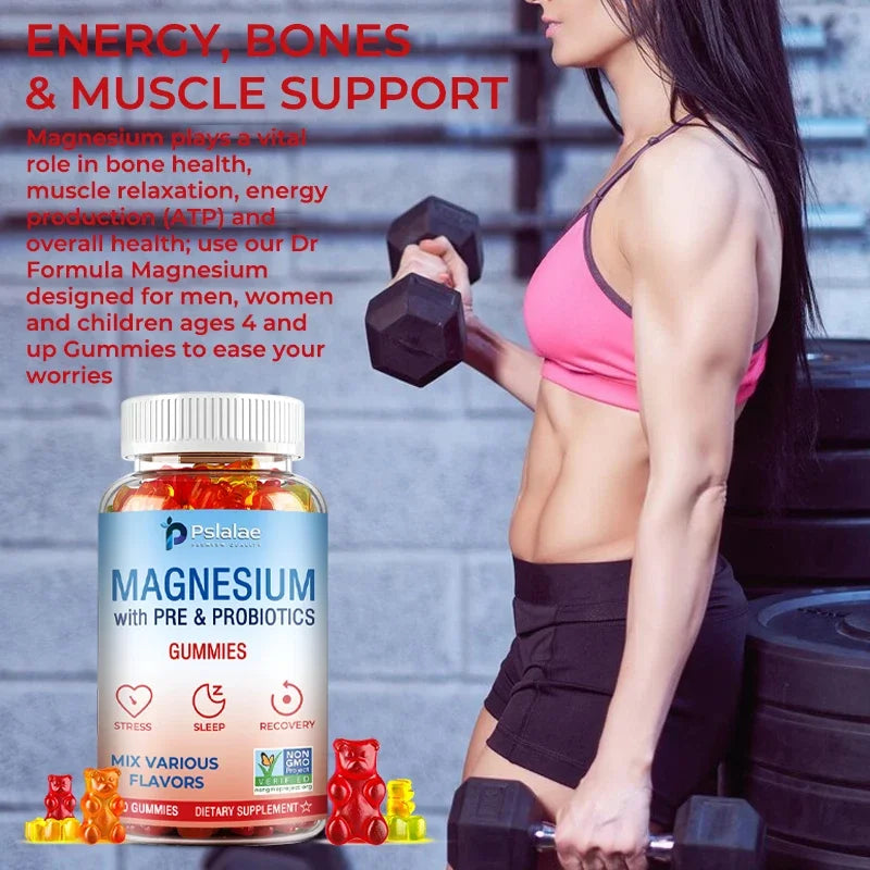 Magnesium Citrate Gummies - Supports Sleep, Heart Health, Bones and Muscles, Relaxation & Digestion