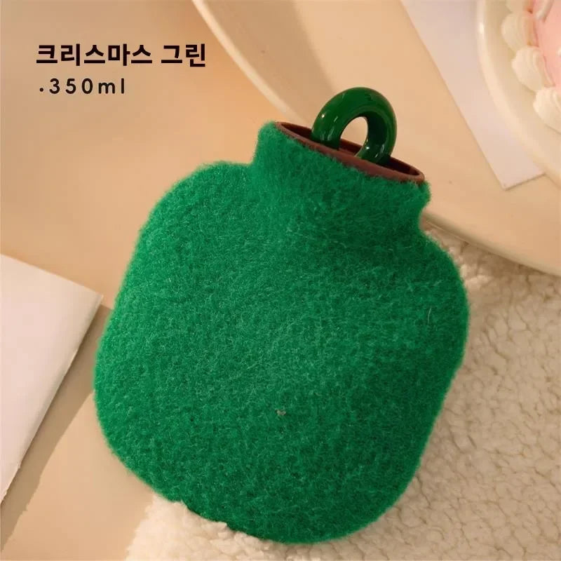 350/800ML Hot Water Bottles Bag Water-filling Hot-water Bag for Female Warm Belly Hands and Feet Keep Hand Warmer Hot WaterBag