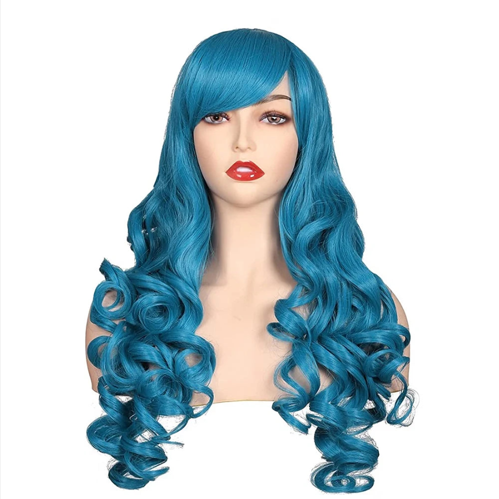 HAIRJOY Women Synthetic Hair  Long Curly Cosplay Wig  Halloween Wigs for Party  with 2 Ponytails