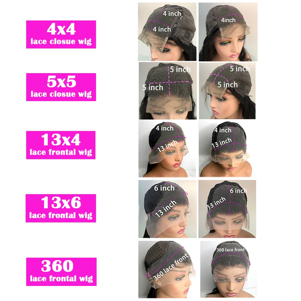 30 40 42 Inch Water Deep Wave 13x4 13x6 Hd Lace Frontal Wigs Human Hair 360 Full Lace Front Wig Curly Human Hair Wigs For Women