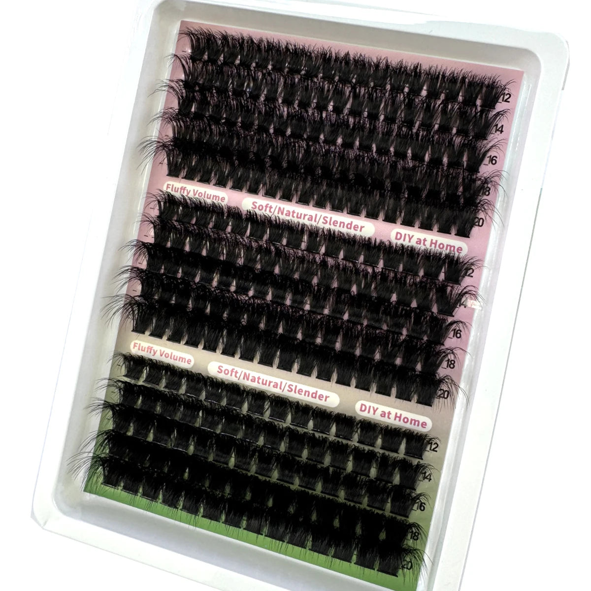 New 15Rows Fluffy Cluster Lashes 60D-160D Natural Thick Eyelash Clusters D/CC/DD Individual Lashes DIY Eyelashes Extension