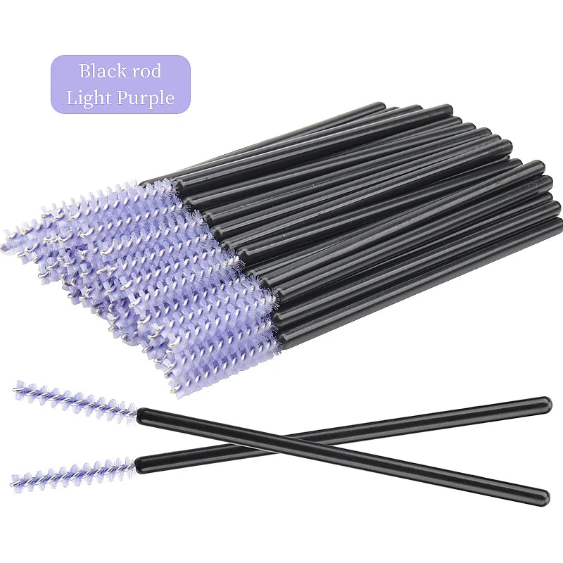 200/500 Pcs Eyelash Brushes Disposable Crystal Fine Head Eyebrow Brush  Mascara Wand Applicator Lashes Extension Makeup Tools