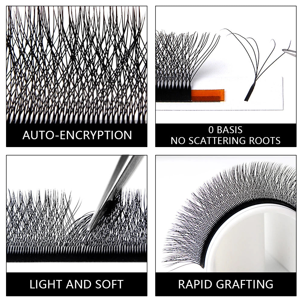 Befer Cilios YY/3D/4D/5D/6D W Shaped Fake Eyelashes Extension Technologic Fiber High Quality Soft Natural Professional