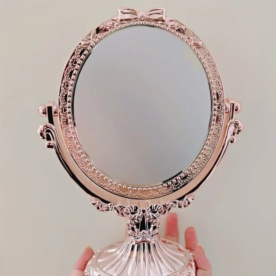Flower Knows 10th Anniversary Vanity Mirror Rococo-Inspired Tabletop Mirror for Vanity & Display Makeup Big Mirrors
