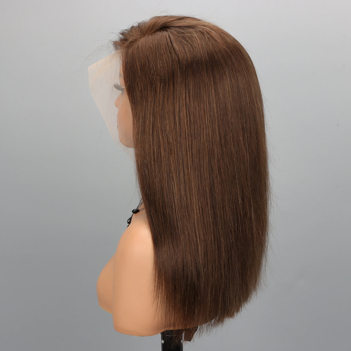 13x4 Lace Front Wig Bob Human Hair Brown Straight 180% Full Density Transparent Lace Frontal Wigs Bob Hair Lace Front Wig