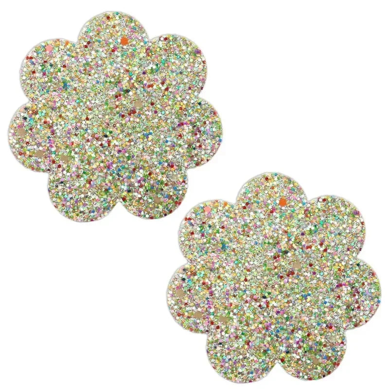 Sexy Nipple Pasties Invisible Disposable Breast Patch Clover Luminous Glitter Breast Lift Tape Chest Stickers Bara Nipple Covers