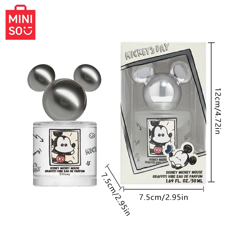 MINISO & MICKEY Women Perfume Original Luxury Floral Fragrance For Woman Spray 50ML Girl Birthday Present Children Gift