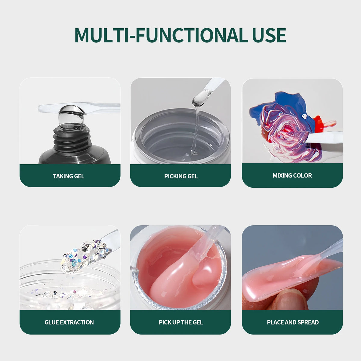 Nailpop Dual Head Nail Art Stirring Stick For Taking Nail Gel Liquid Dual Head Design Stirring Stick For Salon Nail Art Home DIY