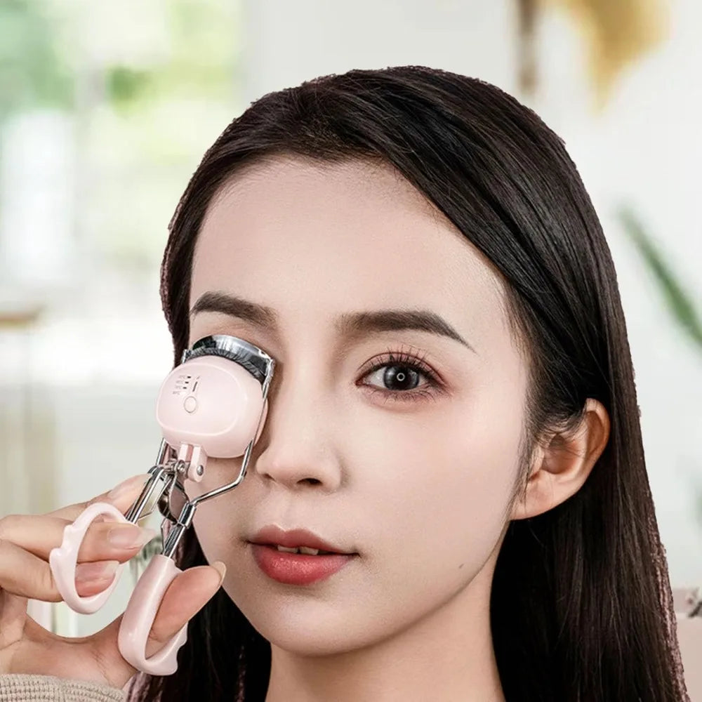 New Rechargeable Electric Eyelash Curler Portable Four-level Heated Eyelash Curler Long Lasting Lash Curler Makeup Tool