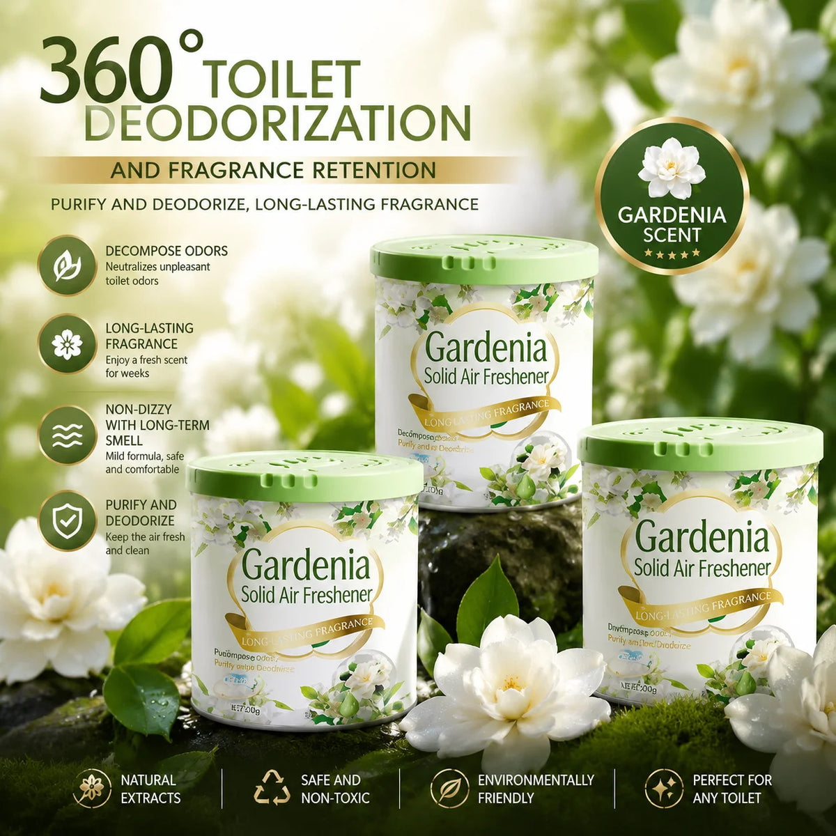 Aromatherapy for Bedrooms, Household Use, Solid Aromatherapy Cream, Bathroom, Air Freshener, Deodorizer, Long-Lasting Indoor Use