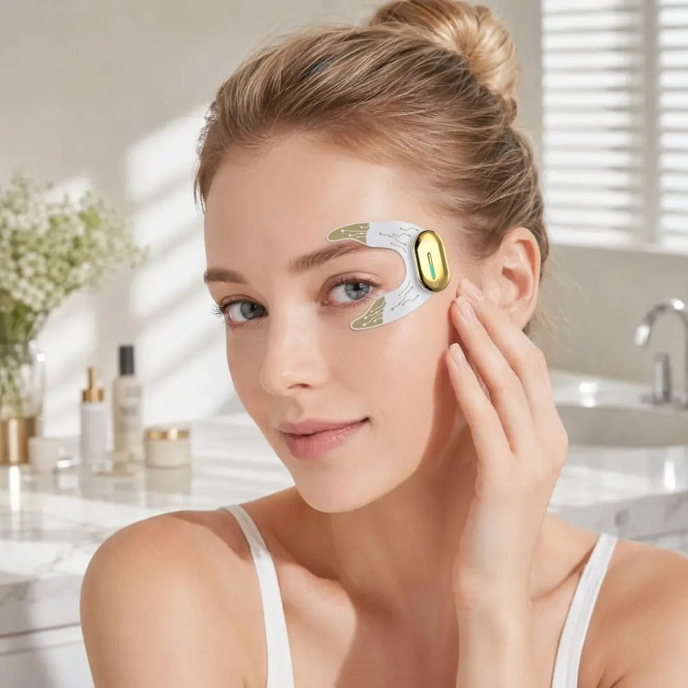 Electric EMS Eye Massager USB Charging Skin Tightening Eye Lift Device Muscle Stimulation Lifting Firming V-Shaped Eye Tool
