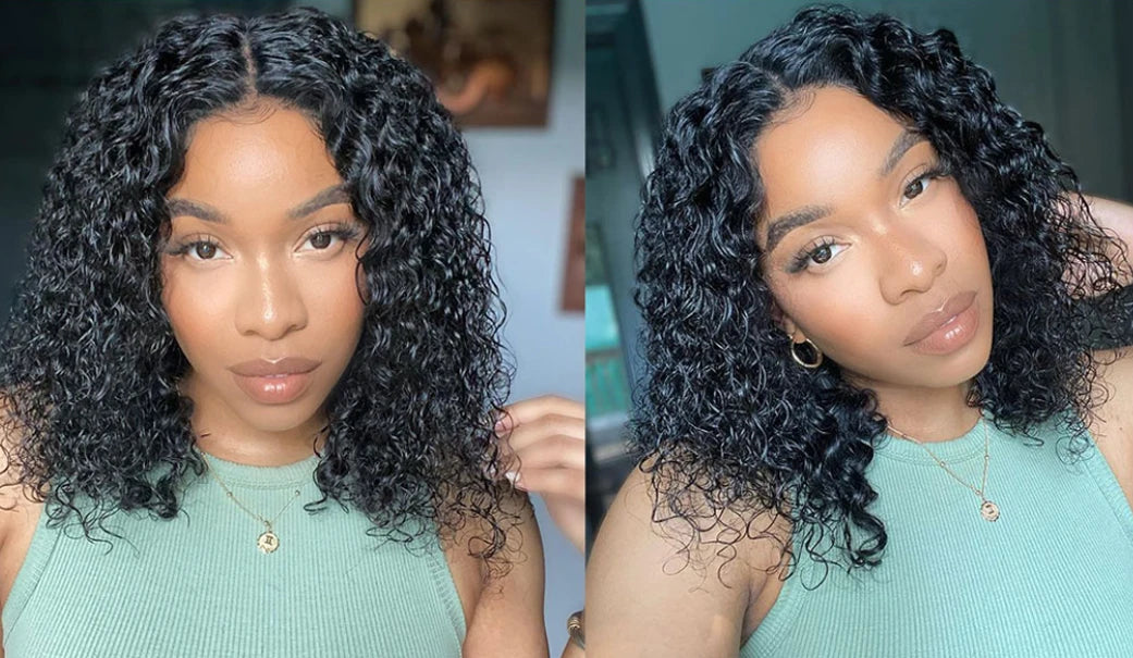 Glueless Kinky Curly Wig 13X6 Human Hair Ready To Wear Frontal Wigs Deep Curls Lace Closure Wig For Women Tissage Cheveux Humain