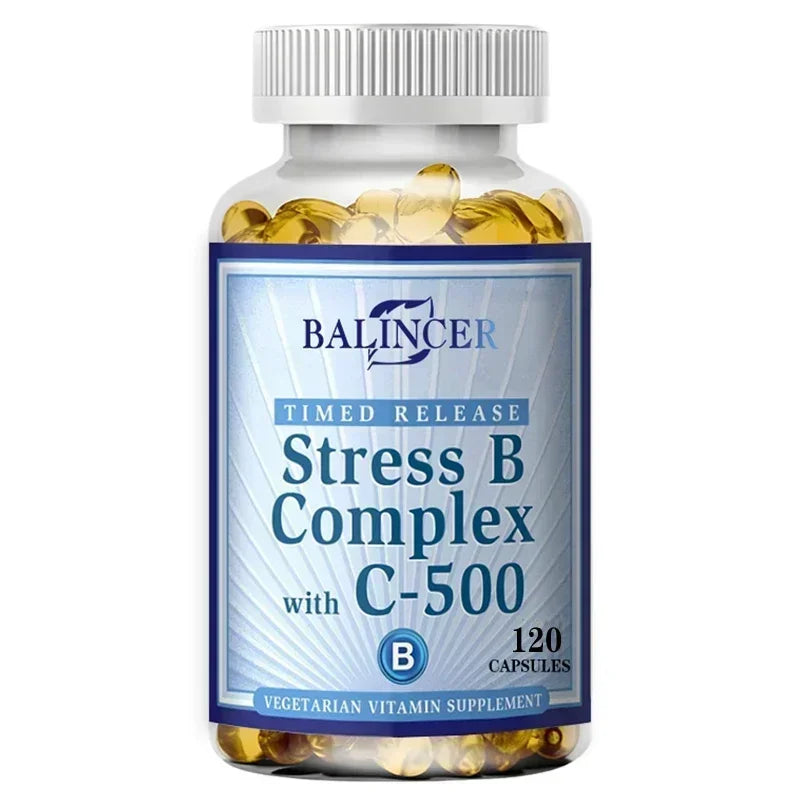 Vitamin B Complex Capsules - Helps Improve Immunity, Neutralizes The Energy in Cells, Improves Immunity and The Nervous System