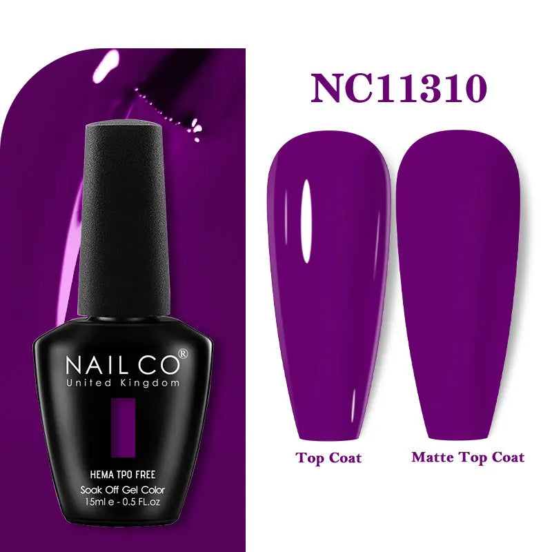 NAILCO 15ml TPO-Free Nail Gel Polish Vernis Semi Permanent Nails Art Manicure Design Hybrid Remover Gel Top Coat Ongle Gel UV