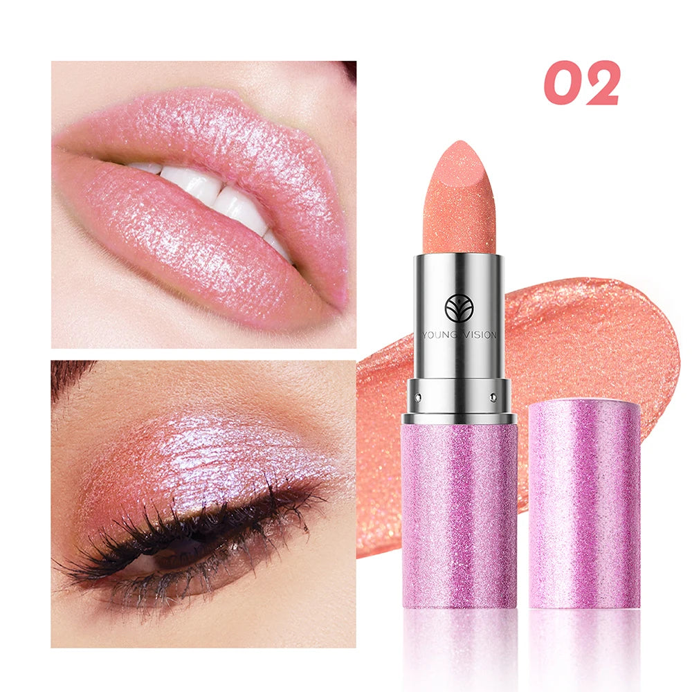 Multi-Color Non-stick Cup Matte Lipstick Flash Lasting Easy Color Diamond Lipstick Dark Halloween Look