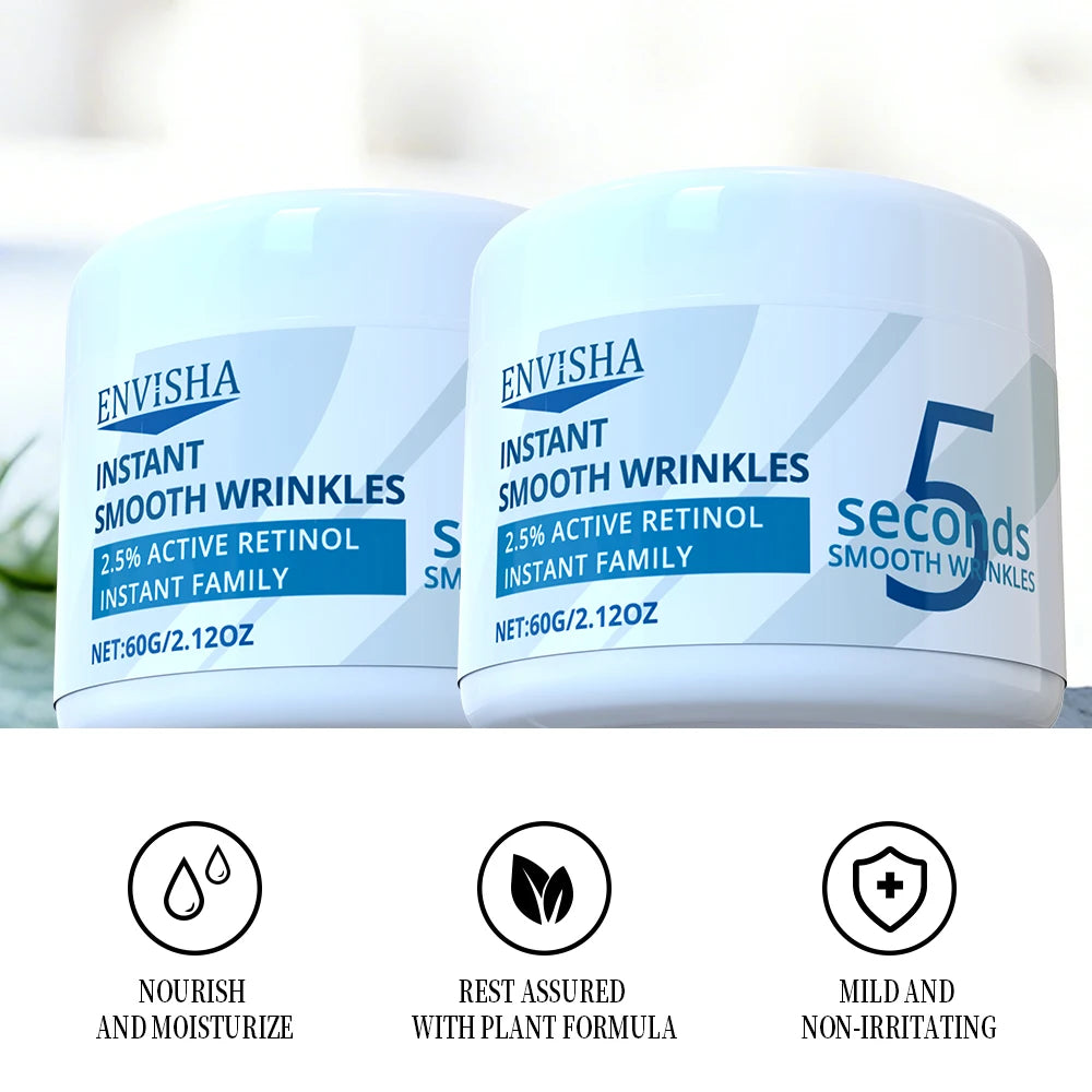 ENVISHA Retinol Cream Instant Firming Face Skin Smoothing Moisturizing Care Lifting Fade Fine Lines Improve Dullness Brightening