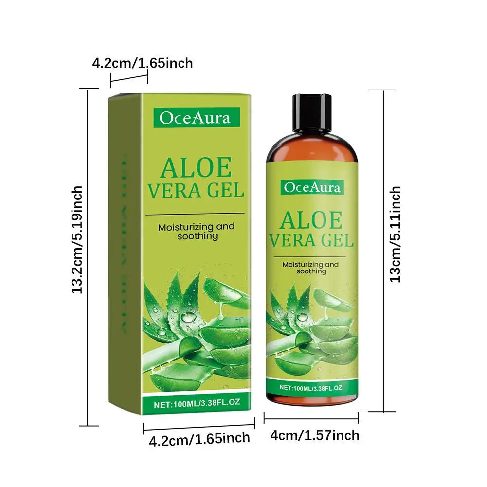 Natural Aloe Vera Gel Sunburn Repairing Treatment,Moisturizing Nourishing Hydrating Face Cream Skin Care Face Body Cream