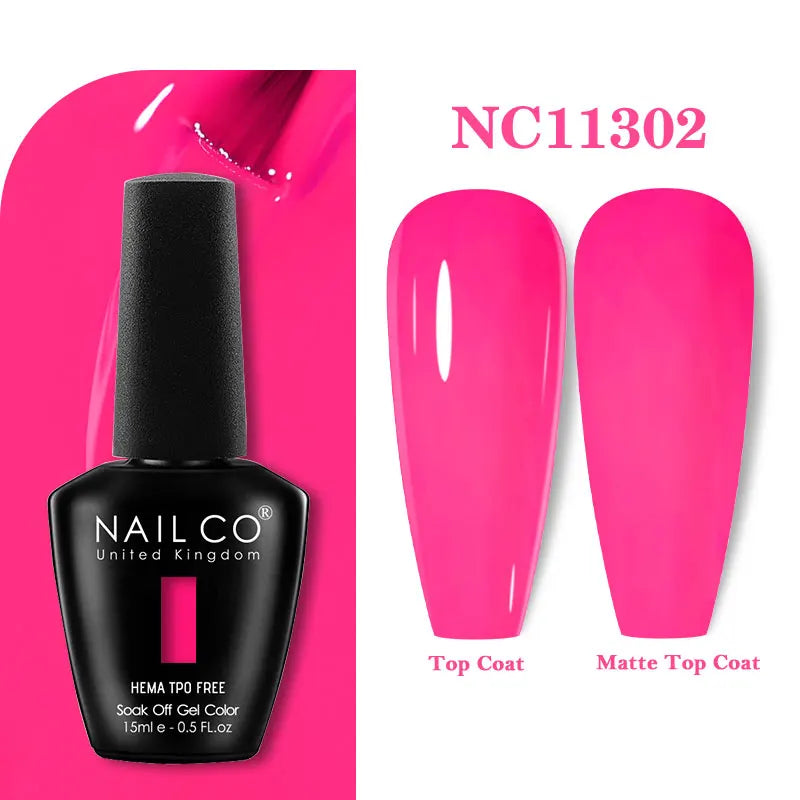 NAILCO 15ml TPO-Free Nail Gel Polish Vernis Semi Permanent Nails Art Manicure Design Hybrid Remover Gel Top Coat Ongle Gel UV