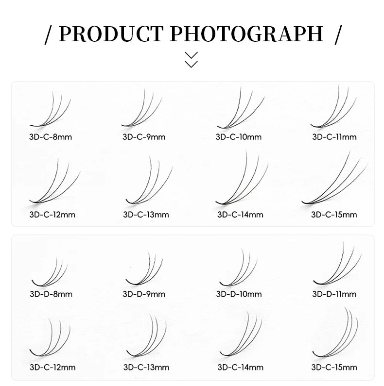 500 Premade Loose Lashes Pro Made Fans Cils Bouquets Prefaits Lash Fans Pre Made Volume Fans Eyelash Extension Promade Fans