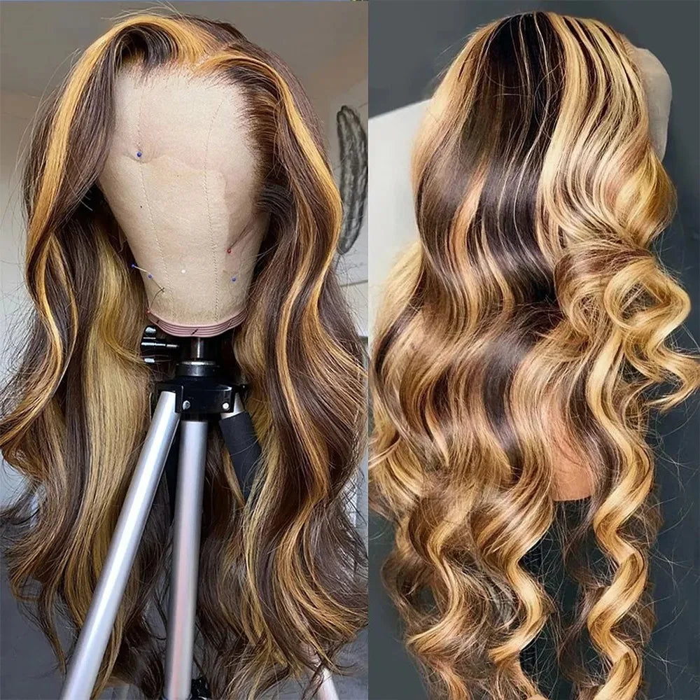 Navy Blue Light Pink Deep Wave Lace Front Wigs Free Part Long Curl Wavy Heat Fiber Synthetic Wig Makeup Cosplay Black Women Use