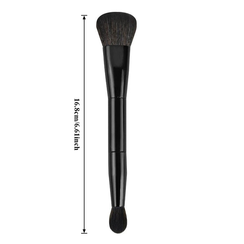 Double Head Makeup Brush 2 In 1 Blush Brush Concealer Highlighter Powder Brushes Blending Contouring Brush Beauty Make Up Tools